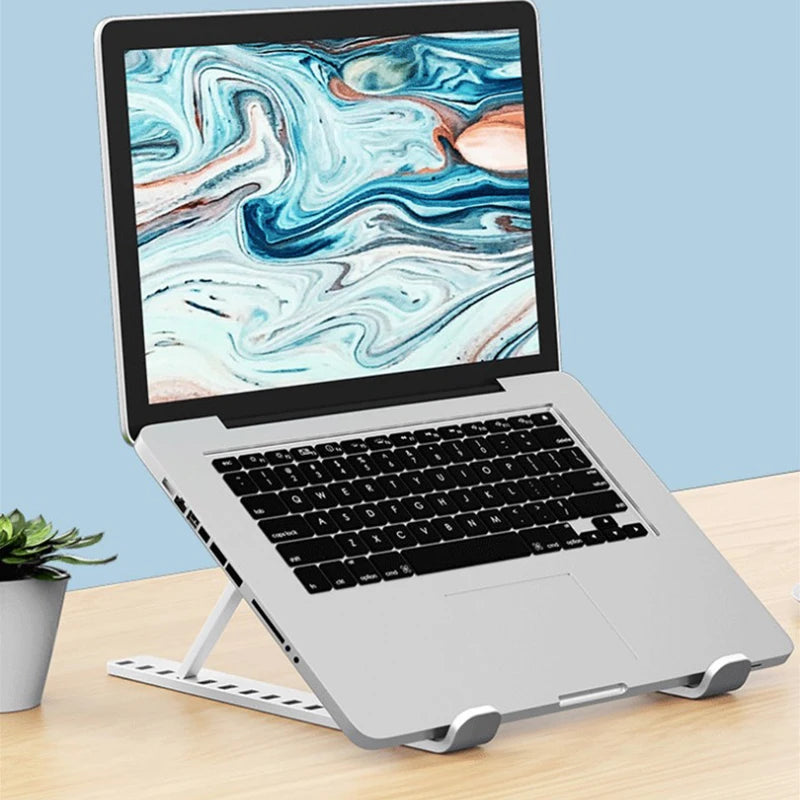 Adjustable Aluminum Laptop Stand With Non-slip Pads