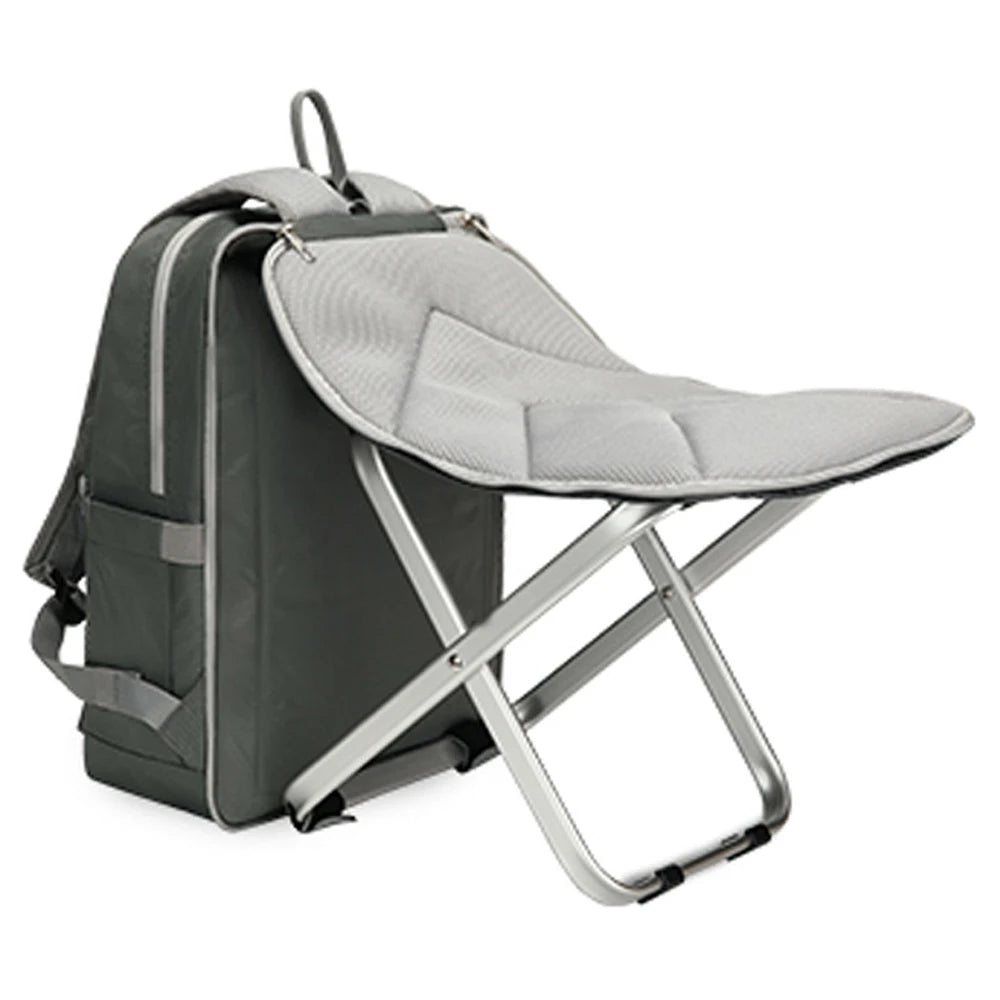 Portable 2-in-1 Backpack Chair With Comfortable Cushioning