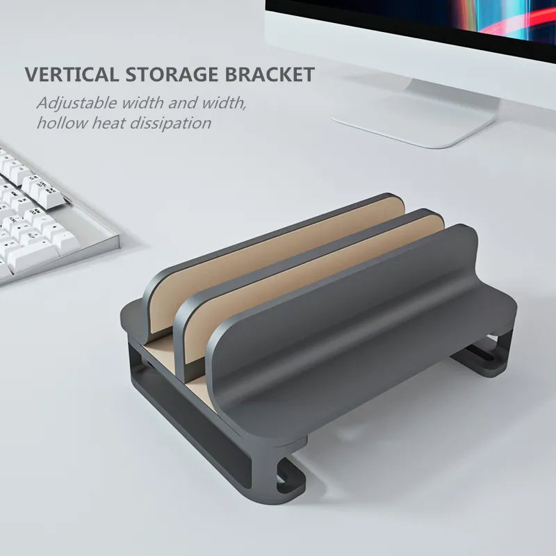 Adjustable Vertical Laptop Stand With Hollow Heat Dissipation