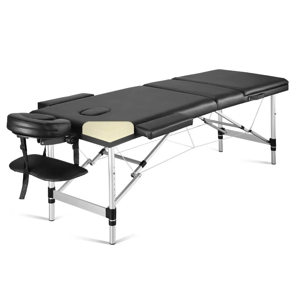 Professional Portable Massage Table With Adjustable Headrest