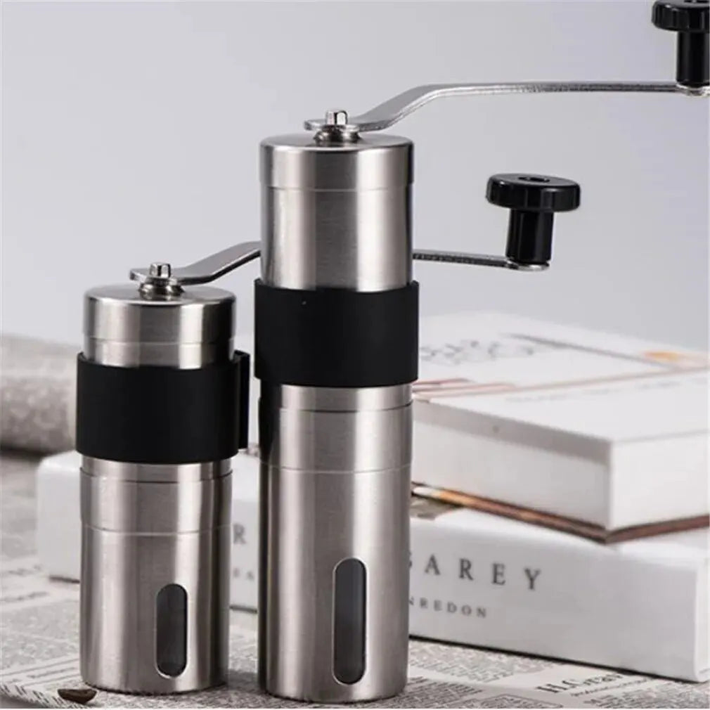 Stainless Steel Manual Coffee Grinder With Hand Crank