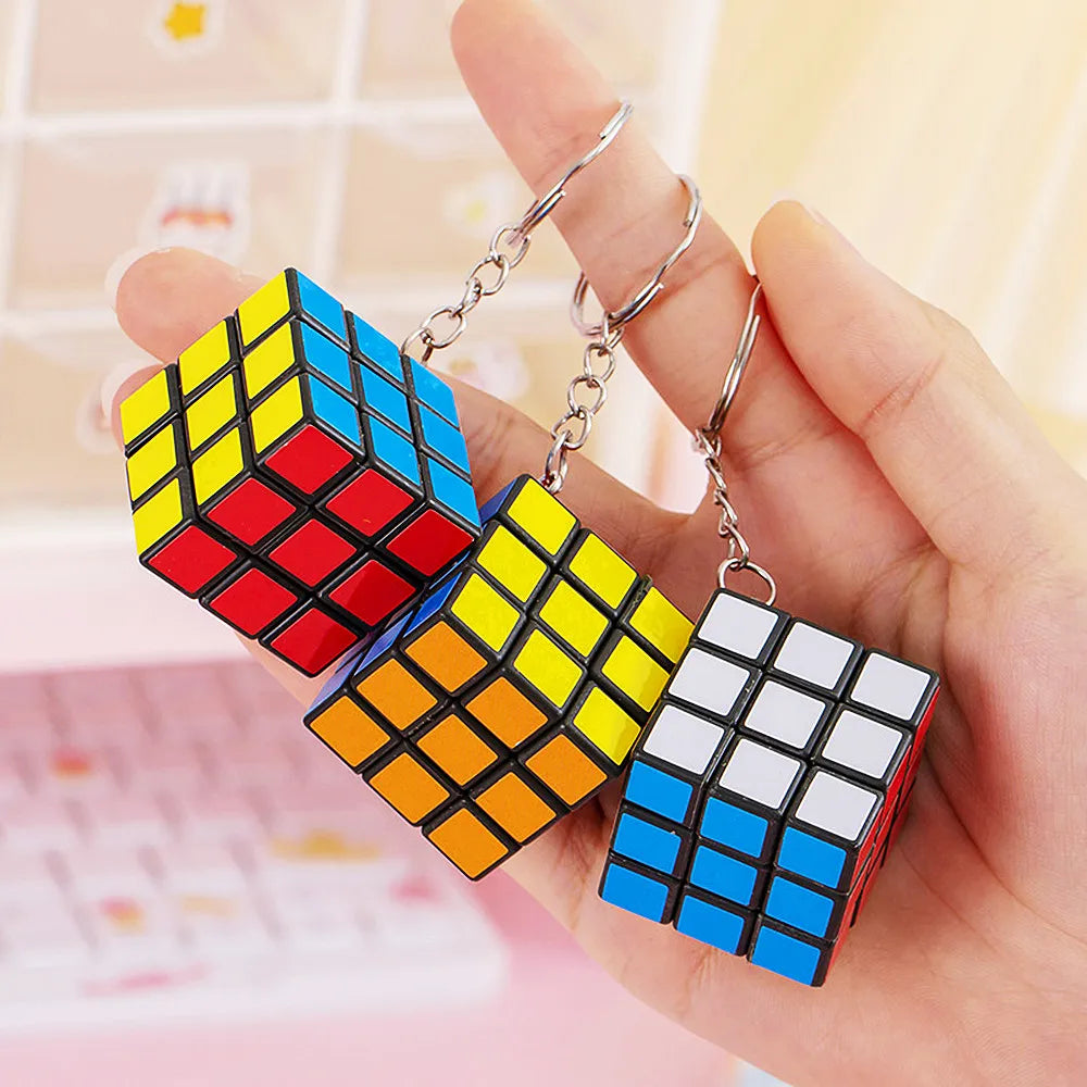 Mini rubik's cube keychain shop