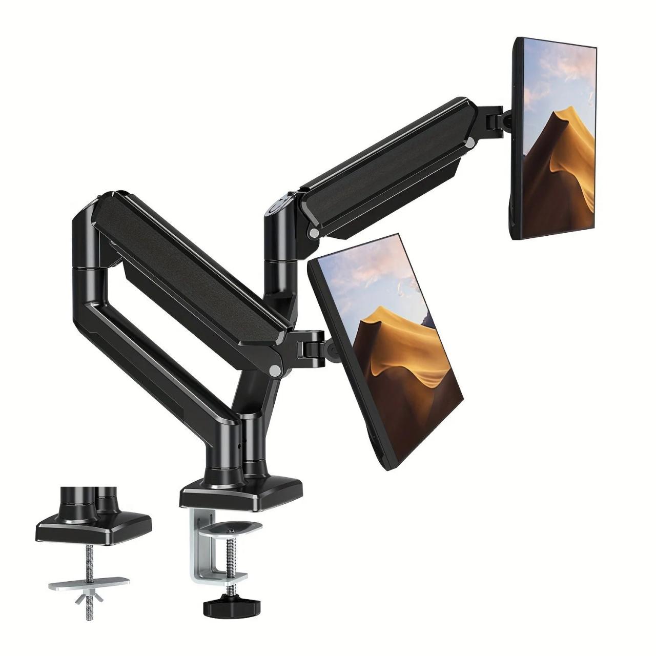 Dual Arm Adjustable Monitor Stand For 32 Screens on Luulla