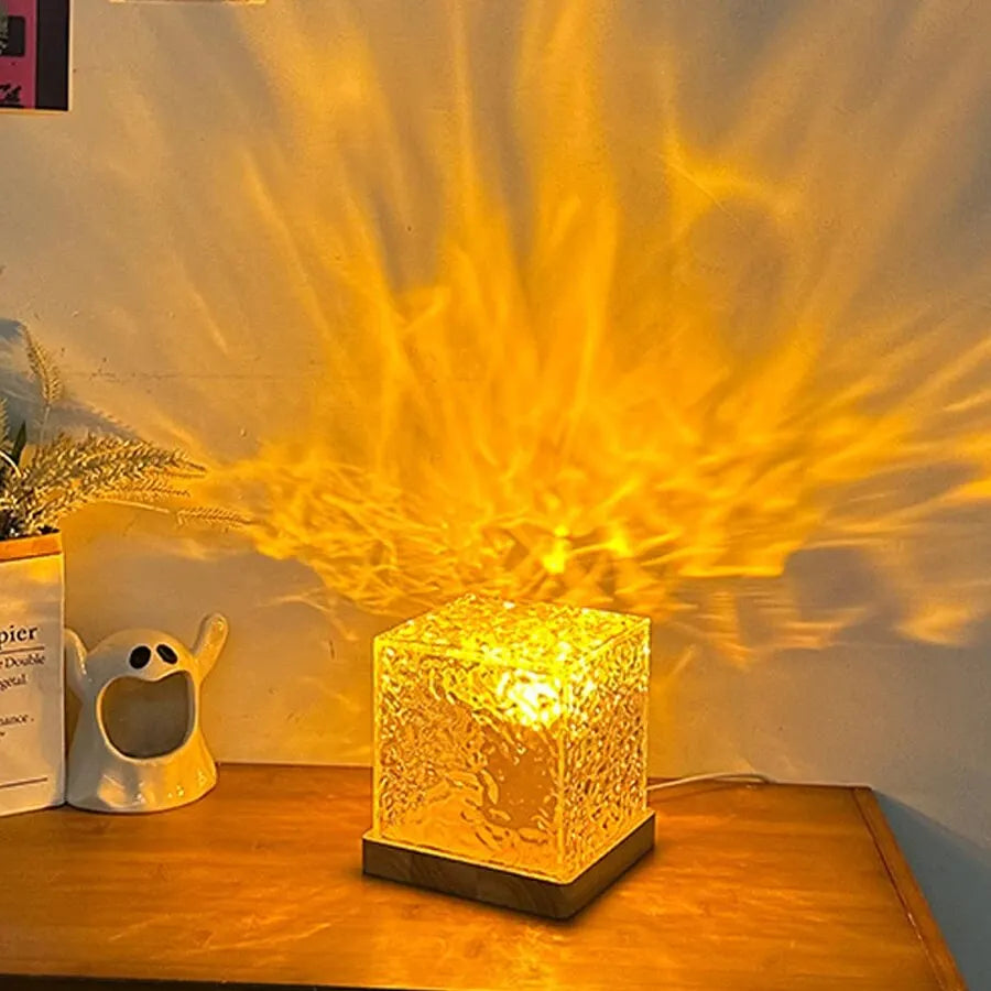 Crystal cube lamp on sale