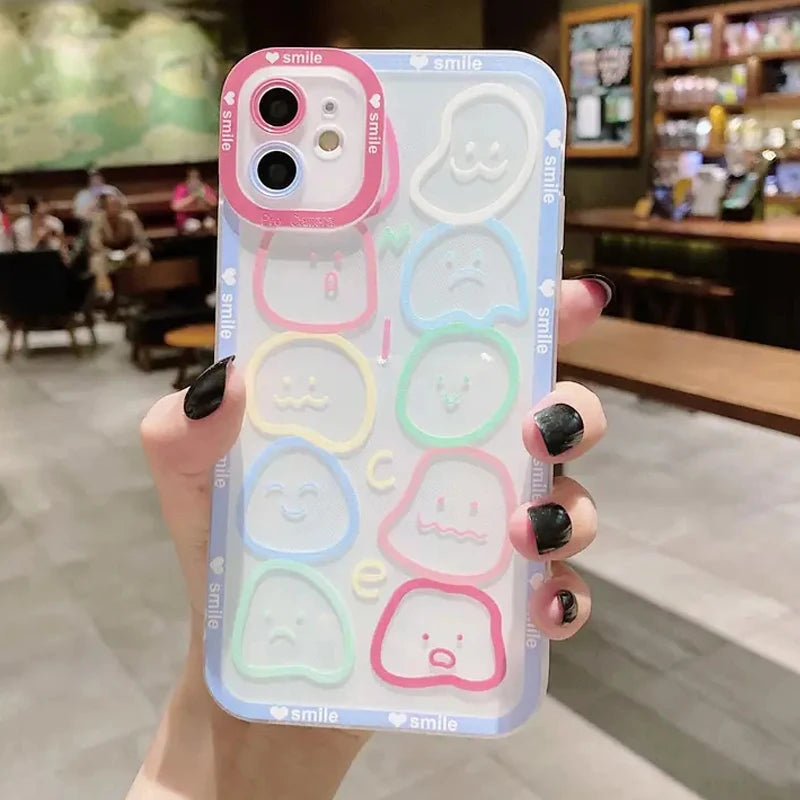 Colorful Smiley Face Iphone Protective Case on Luulla