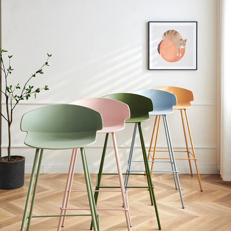 Colorful Modern Minimalist Bar Stools For Kitchen