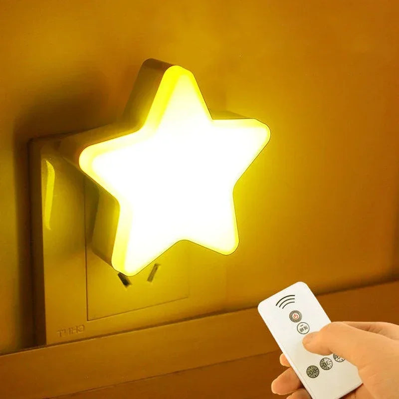 Star shaped night light outlet
