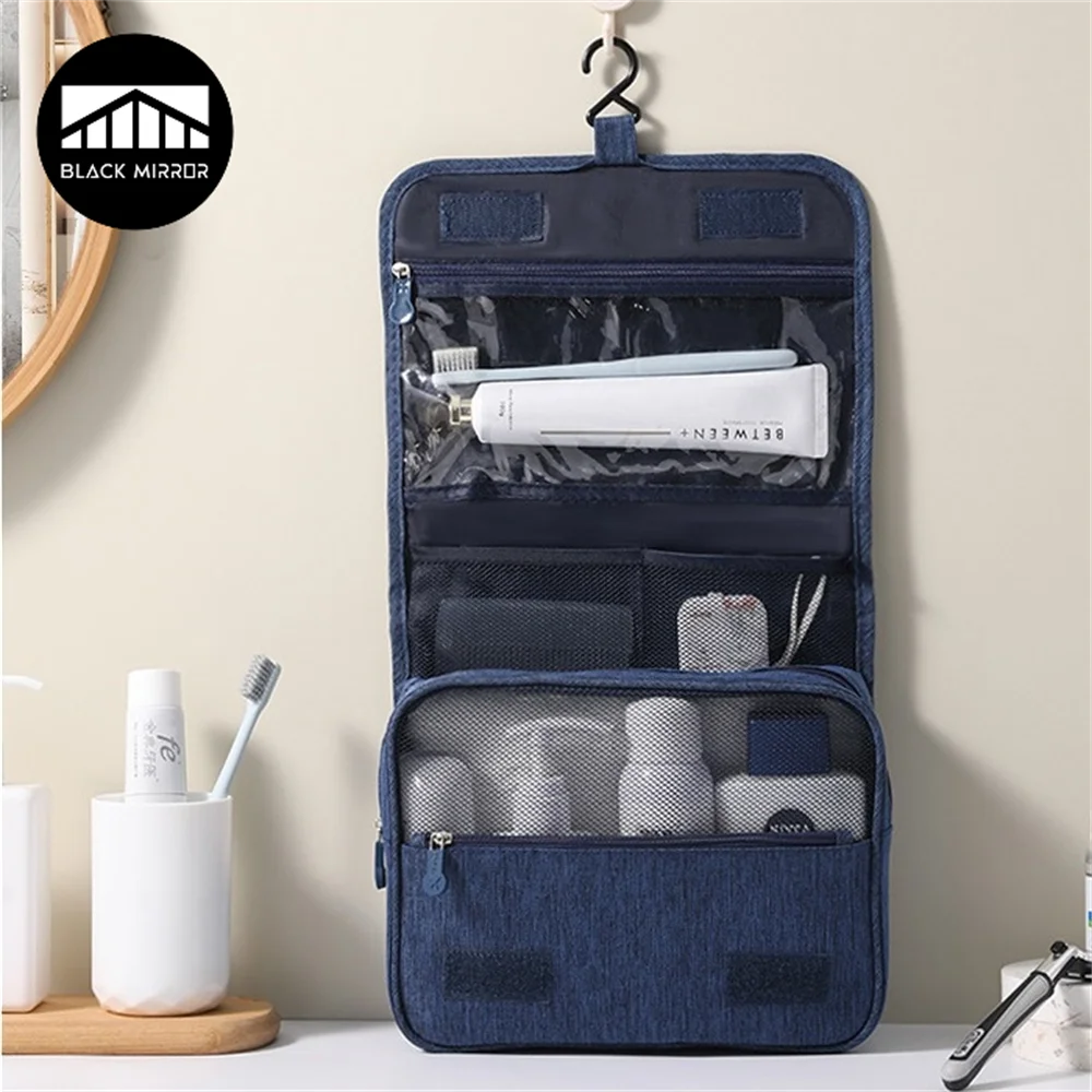 hanging travel toiletry bag with mirror Elite Cosmetic (with and jewelry storage)  Elite Dance Gear so you know itll survive any airlines checked luggage experience Large Capacity Upright Cosmetic Bag,