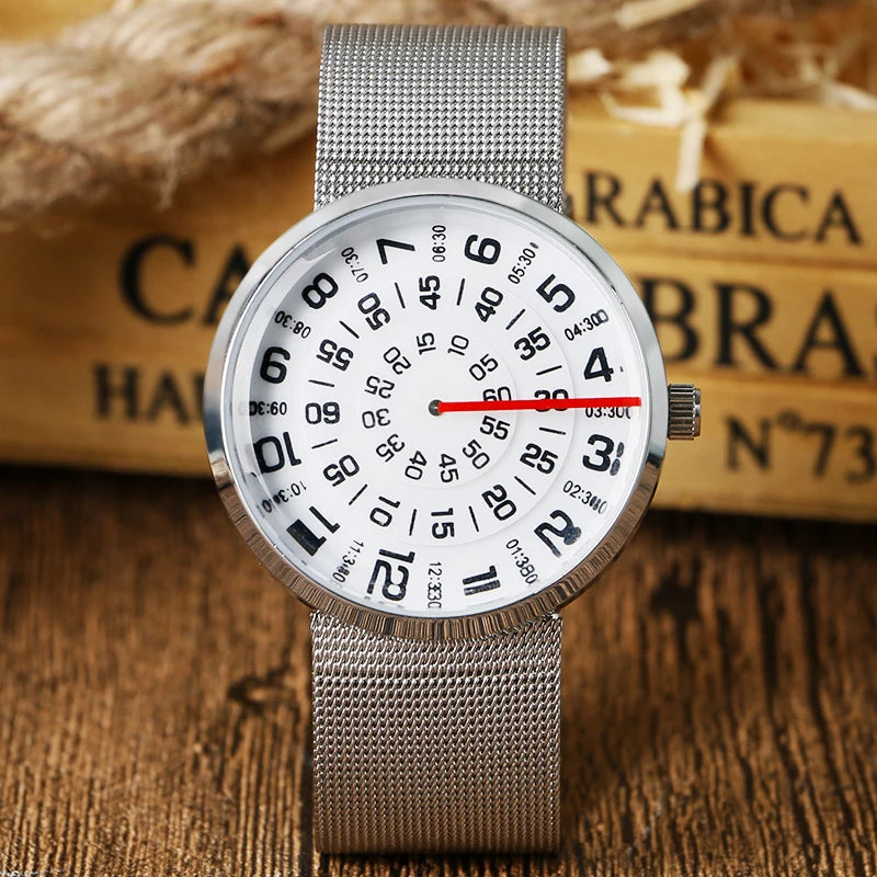 Rotating dial wrist watch discount