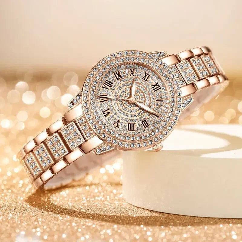 Gold and Silver Crystal-Embellished Watch Eternal 22 Silver / Gold Set | Waldor & Co. – WALDOR & CO main image 4