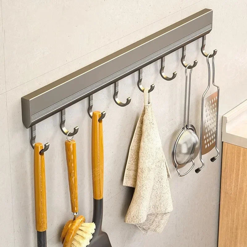 Dunelm Kitchen Rail With Hooks Hanging Utensil Holder Kitchen - Main Image