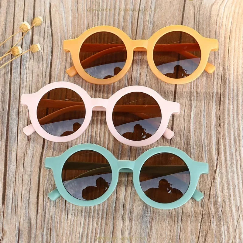 Retro Round Vintage Uv Protection Sunglasses Set on Luulla display picture 1