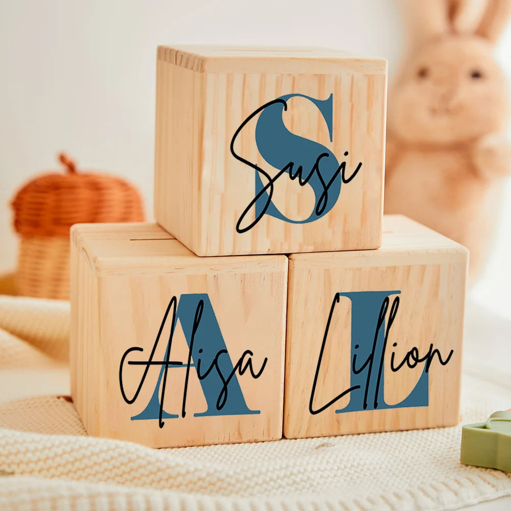 Personalized Wooden Alphabet Blocks For Kids Room on Luulla