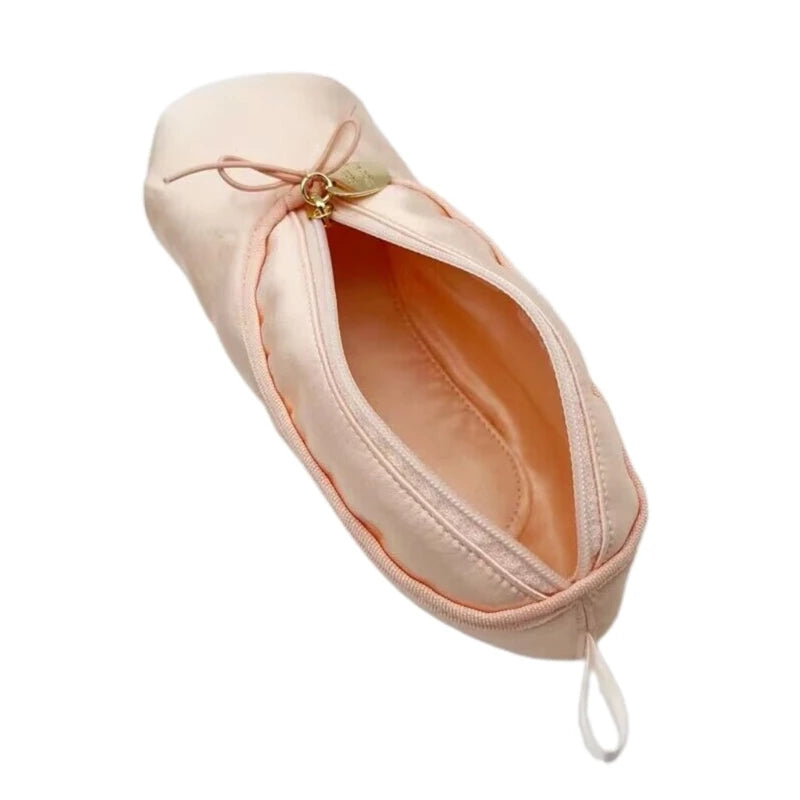 Satin Ballet Shoe Pouch With Zipper on Luulla