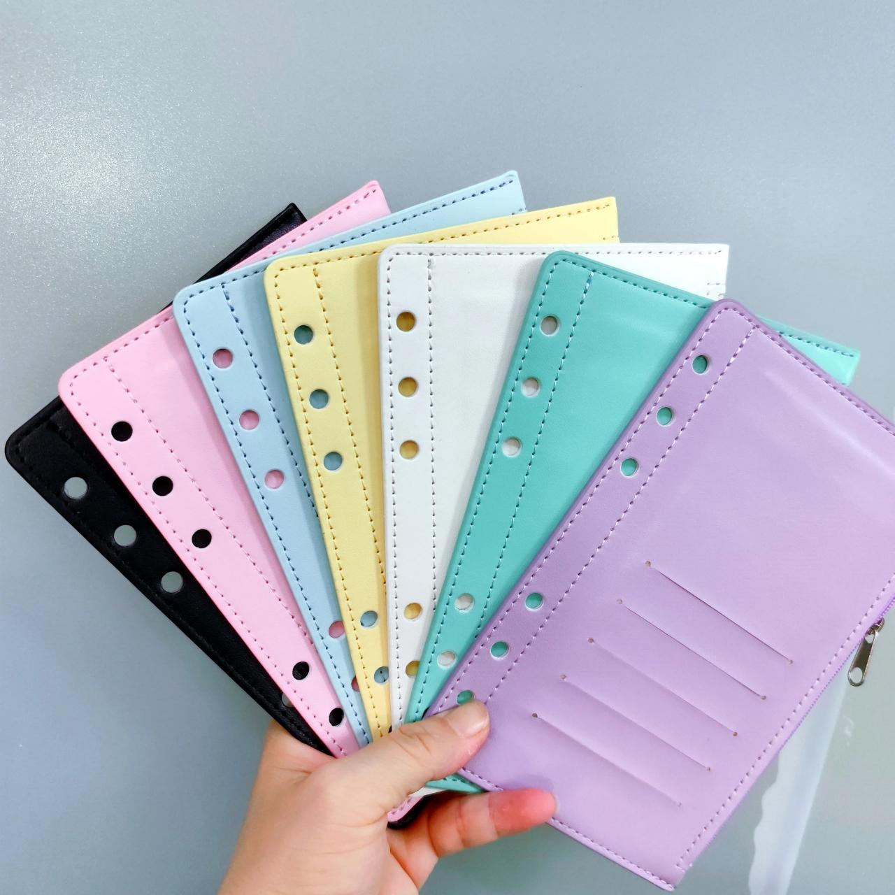 Pastel Leather Zippered Wallets With Card Slots on Luulla