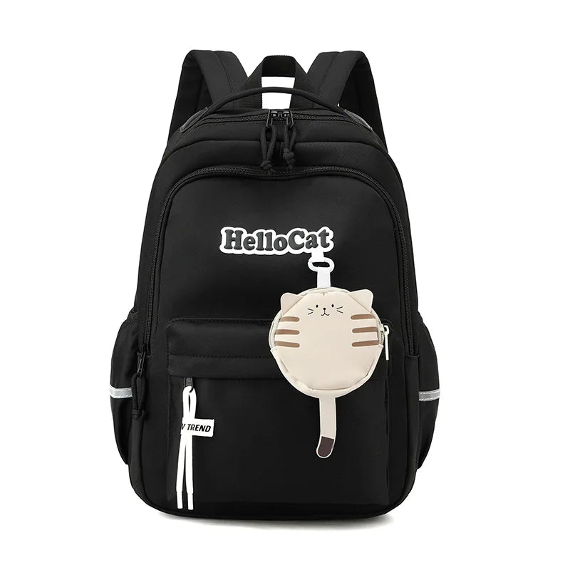 ?HP! Black Cat Backpack! NEW! Hello Kitty Halloween Black Cat Plush Backpack main image 2
