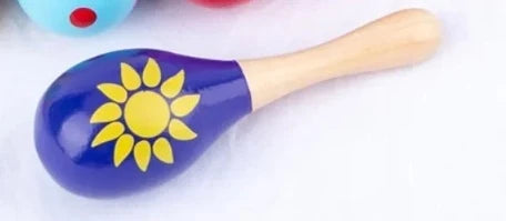 Colorful Wooden Hand-painted Maracas Musical Instruments on Luulla