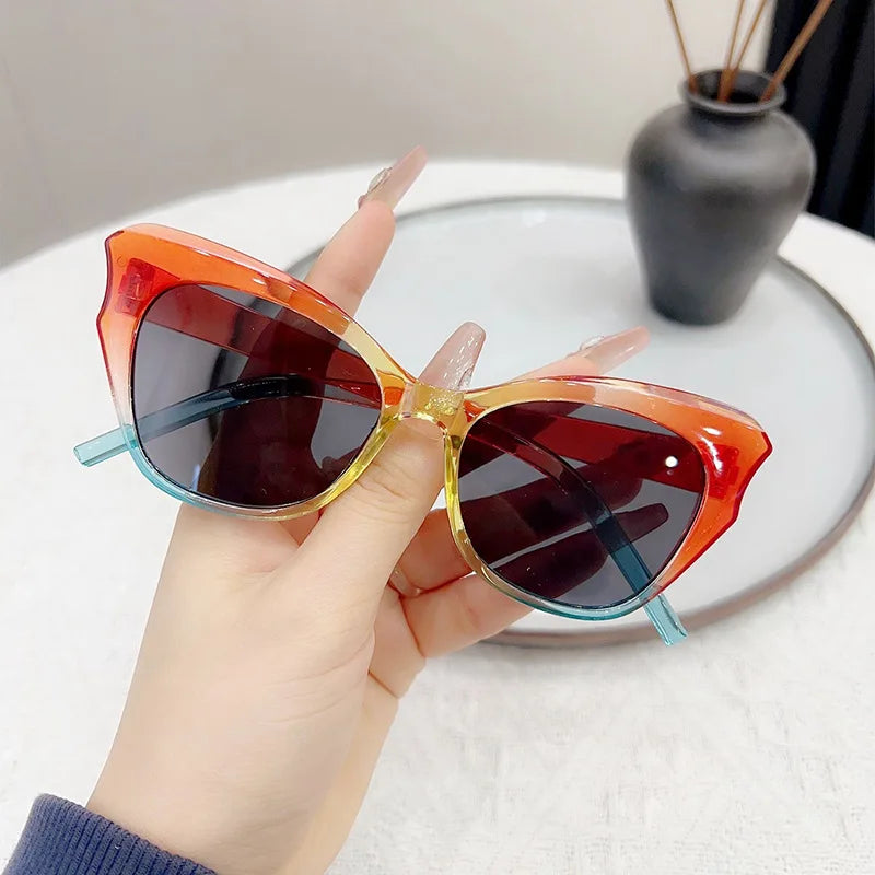Vibrant Multicolor Cat Eye Sunglasses Uv Protection on Luulla display picture 1