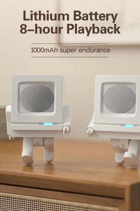 Retro Robot Design Bluetooth Speaker With 8-hour Battery