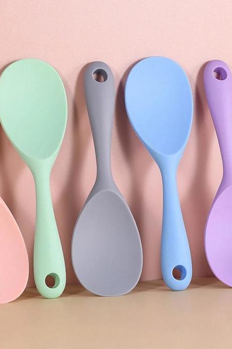 Silicone Cooking Spatulas In Pastel Colors, Set Of 4