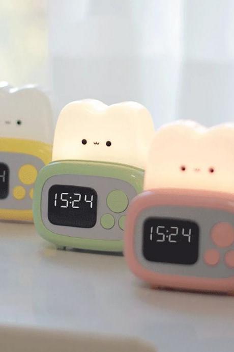 Cute Kawaii Digital Alarm Clock For Kids Bedroom
