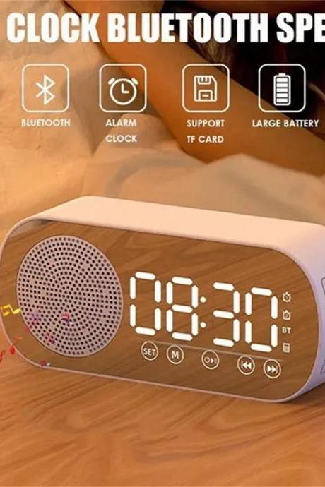 Multi-functional Bluetooth Speaker Desk Clock With Fm Radio