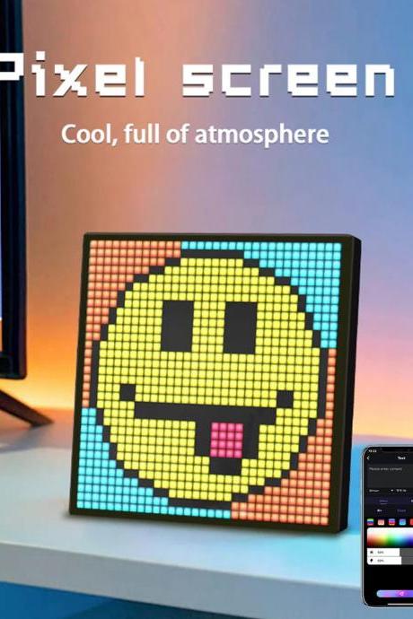 Programmable Led Pixel Art Display Screen With Stand
