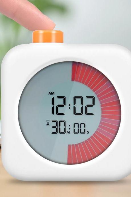 Modern Digital Alarm Clock With Snooze Button