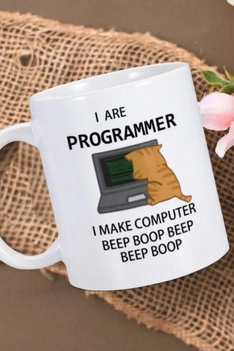 I Are Programmer Funny Coding Quote Coffee Mug