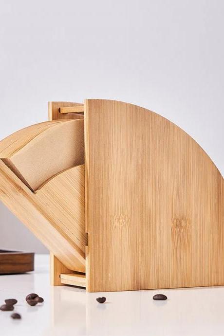 Modern Bamboo Desk Organizer With Stylish Design