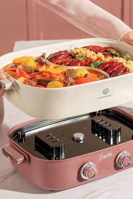 Large Capacity Multi-Function Electric Hot Pot Cooker