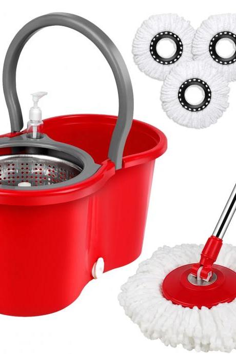360-degree Rotary Mop With Bucket And Extra Heads