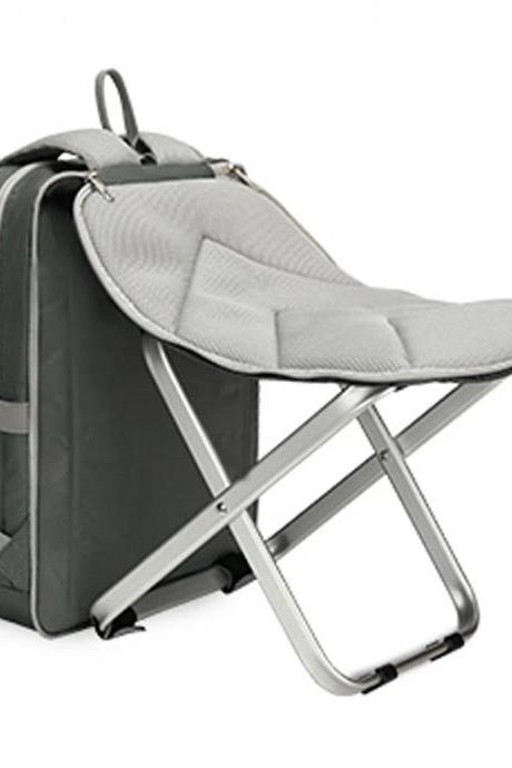 Portable 2-in-1 Backpack Chair With Comfortable Cushioning