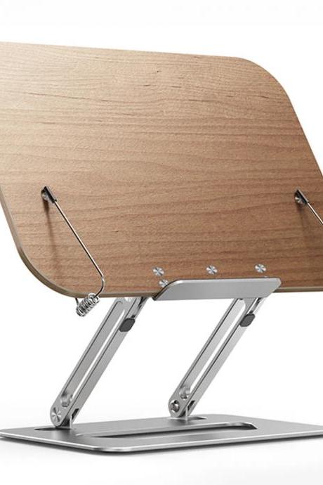 Modern Adjustable Ergonomic Wooden Laptop Stand End