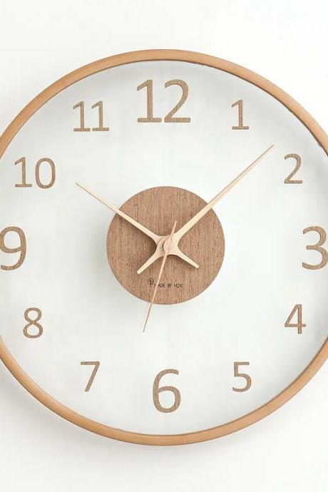 Modern Minimalist Wooden Wall Clock With Elegant Design
