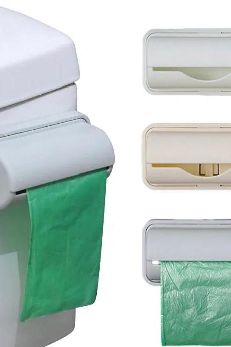 Wall-mounted Bathroom Trash Bag Dispenser Organizer