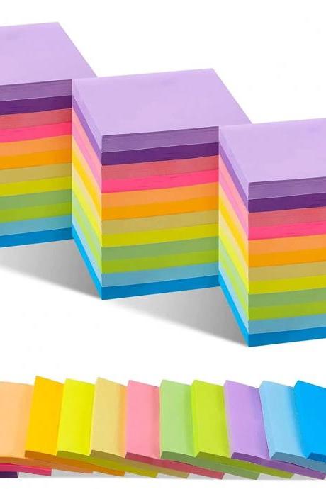 Colorful Sticky Notes Set, Assorted Sizes, Multi-pack