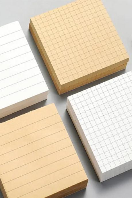 Assorted Sticky Notes Bundle, Lined And Grid Patterns