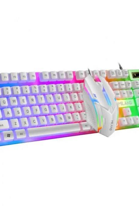 Rgb Mechanical Gaming Keyboard And Mouse Combo Set