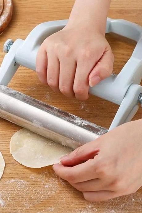 Manual Dough Press Maker Dumpling Pie Rolling Pin