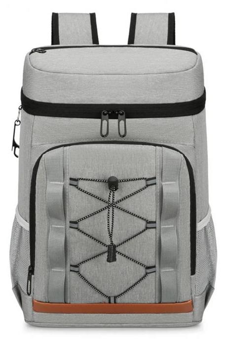 Versatile Urban-inspired Grey Backpack With Laptop Compartment