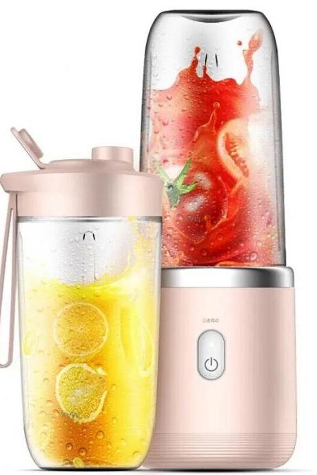 Portable Usb Rechargeable Blender With Travel Bottle