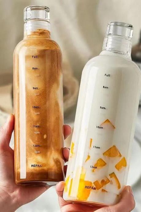 Time-marked Infuser Water Bottles For Healthy Hydration