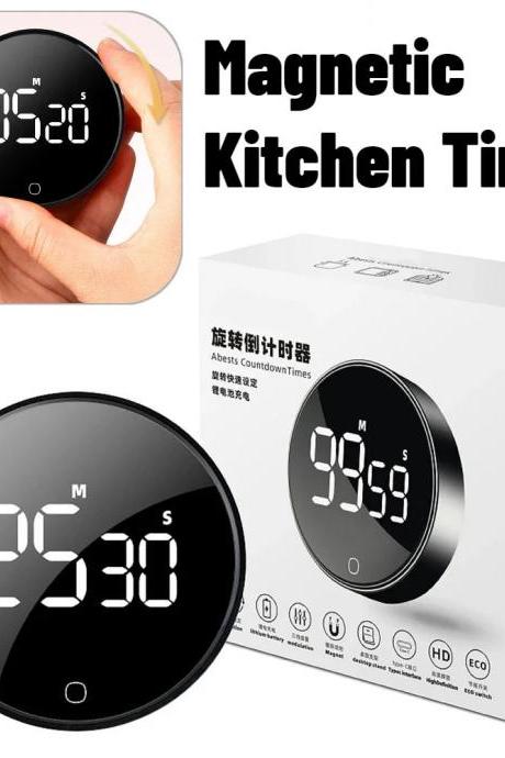 Digital Magnetic Lcd Countdown Kitchen Cooking Timer Clock