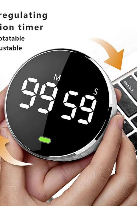Rotatable Digital Kitchen Timer With Magnetic Back