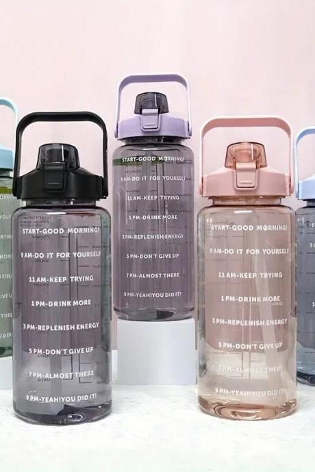 Motivational Time Marker Leakproof Fitness Water Bottle