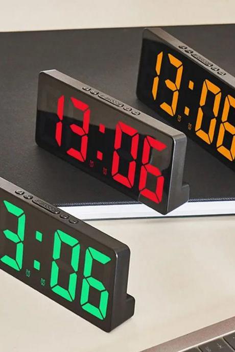 Modern Led Digital Desk Clock With Adjustable Brightness
