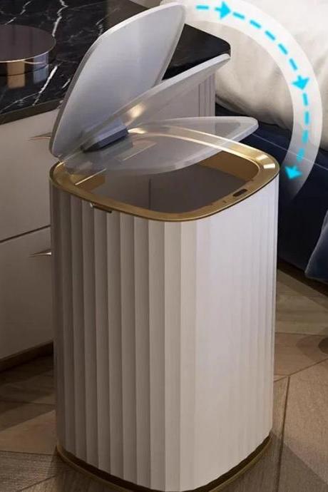 Luxury Modern Automatic Sensor Trash Can 13 Gallon