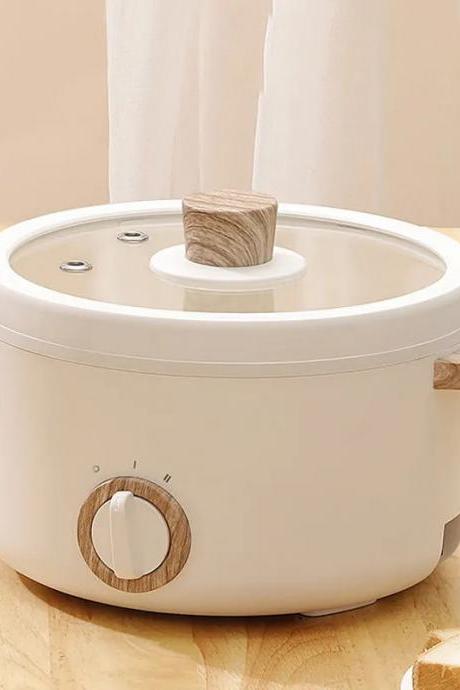 Compact Electric Yogurt Maker Machine With Timer End Wood