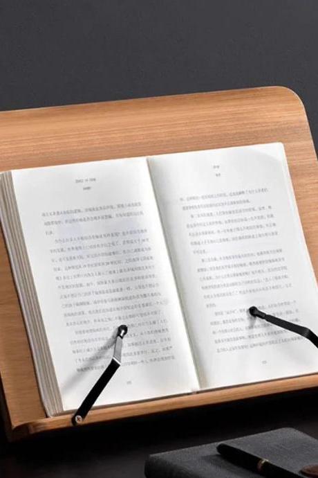 Adjustable Wooden Bookstand For Desk Reading Holder